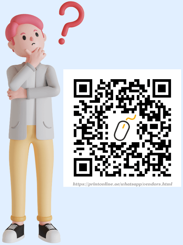 Vendor support QR printonline.ae